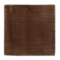 A rich brown silk scarf with subtle sheen and fine ribbing from studio jamboree handpainted ceramic chocolate field collection
