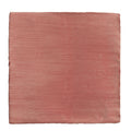 A square terracotta textured handpainted ceramic tile from studio jamboree coral field collection