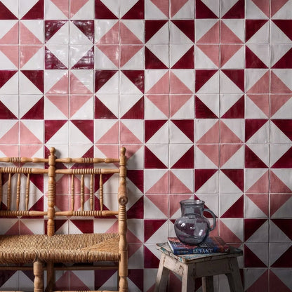 Studio Jamboree Handpainted Ceramic Coral Tri