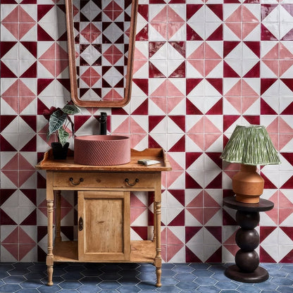 Studio Jamboree Handpainted Ceramic Coral Tri