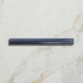 Studio jamboree handpainted ceramic denim beading dark gray sleek rectangular glass tile with subtle horizontal ridges