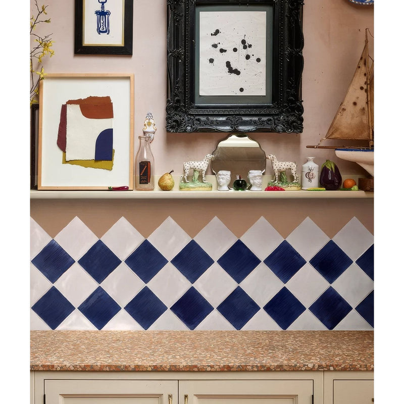 Studio Jamboree Handpainted Ceramic Denim Field