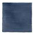 Studio Jamboree handpainted ceramic denim field tile with deep blue color brushed texture and handcrafted edges
