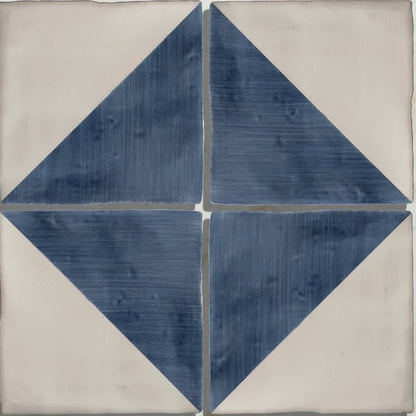 Studio Jamboree Handpainted Ceramic Denim Tri