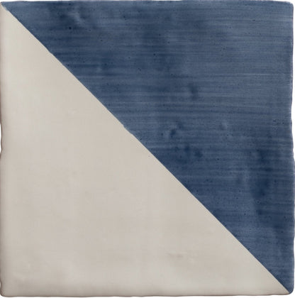 Studio Jamboree Handpainted Ceramic Denim Tri