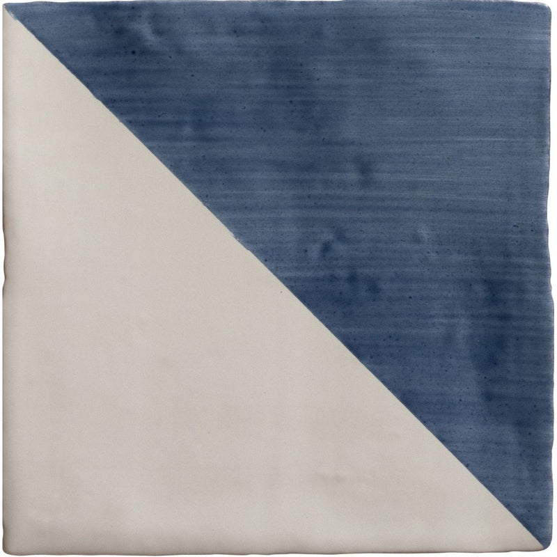 Studio Jamboree Handpainted Ceramic Denim Tri