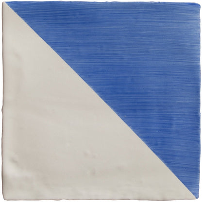 Studio Jamboree Handpainted Ceramic Greek Blue Tri