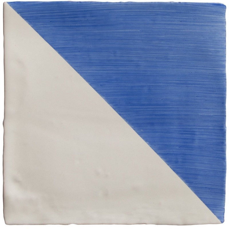 Studio Jamboree Handpainted Ceramic Greek Blue Tri