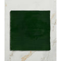 Dark green square handpainted ceramic tile with subtle texture from studio jamboree holly field collection