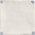 Studio nonnas kitchen classica ceramic tile in cream with delicate blue floral motifs in each corner