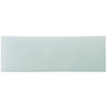 A sleek rectangular ceramic brick tile sudbury with a smooth glossy finish in soft mint green hue