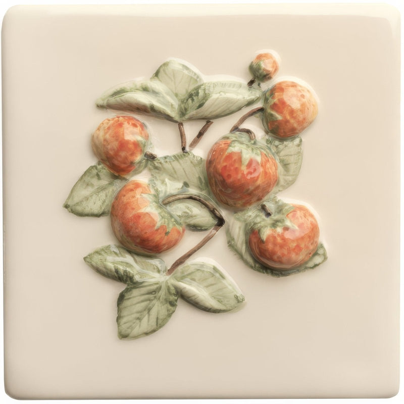 Summer Fruits Strawberry Handpainted Tile