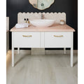 Sussex Porcelain Pearl in a kitchen setting