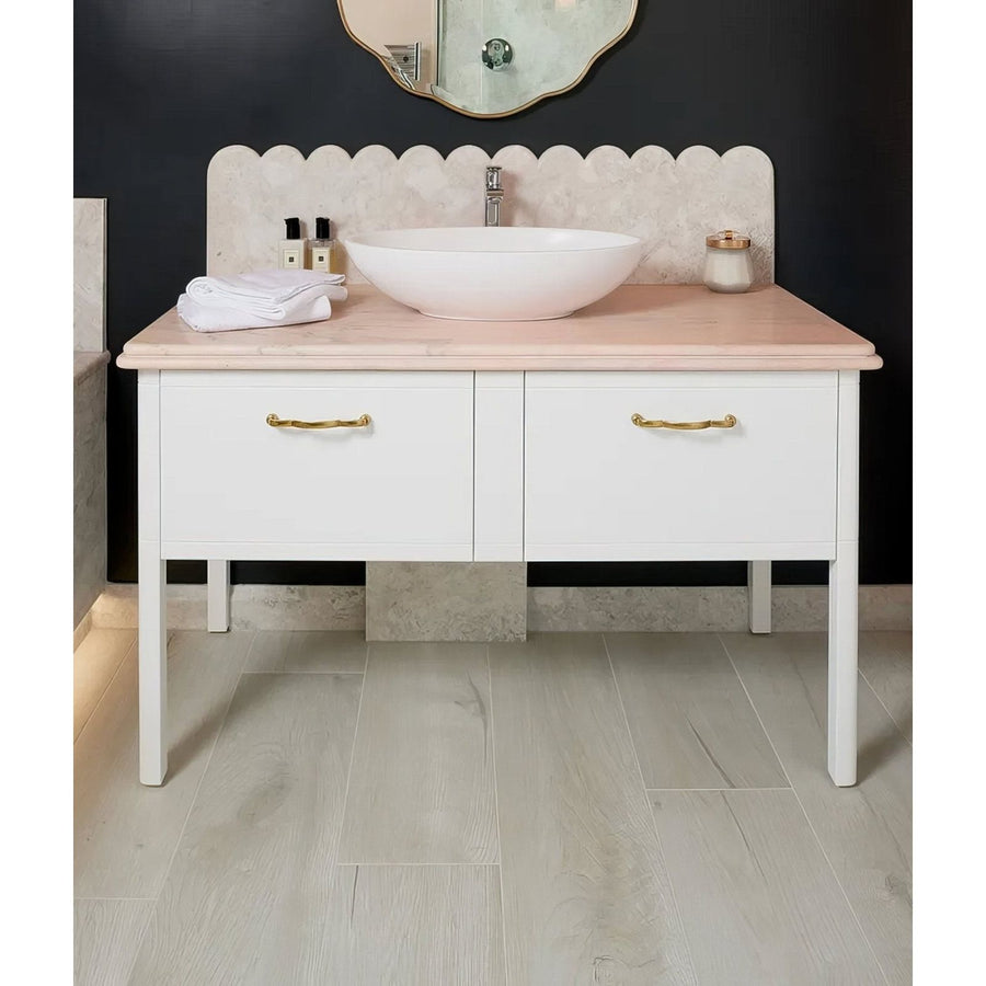 Sussex Porcelain Pearl in a kitchen setting