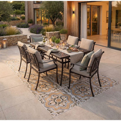 Tapestry Porcelain Paving Arabic textured R11 surface detail