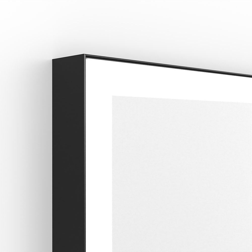 Tate Light Rectangular Mirror 40x80cm in Black - Origins Living