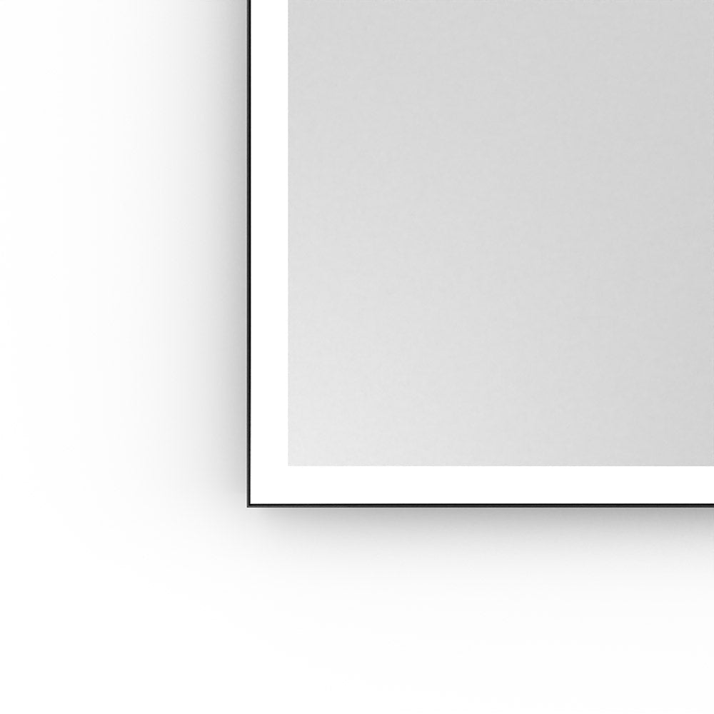 Tate Light Rectangular Mirror 40x80cm in Black - Origins Living, view 2