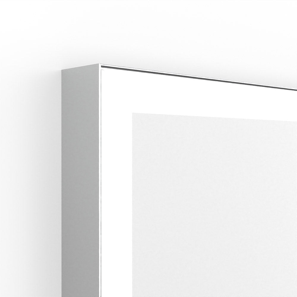 Tate Light Rectangular Mirror 40x80cm in Chrome - Origins Living