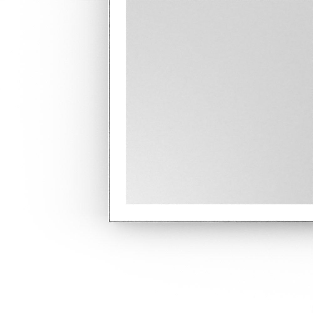 Tate Light Rectangular Mirror 40x80cm in Chrome - Origins Living, view 2