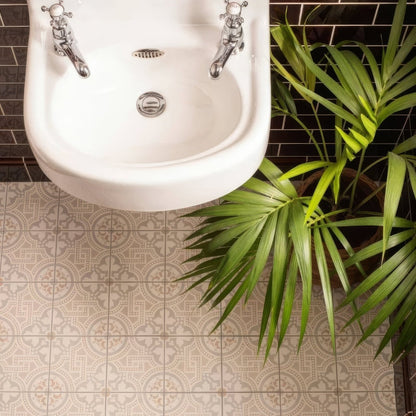 Teapot Brown Half Tile