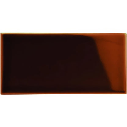 Teapot Brown Half Tile