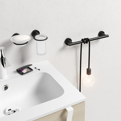 Tecno Project Towel Ring in Black - Origins Living, view 2