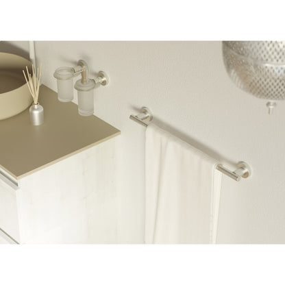 Tecno Project Towel Rail 33cm in Brushed Nickel - Origins Living, view 3