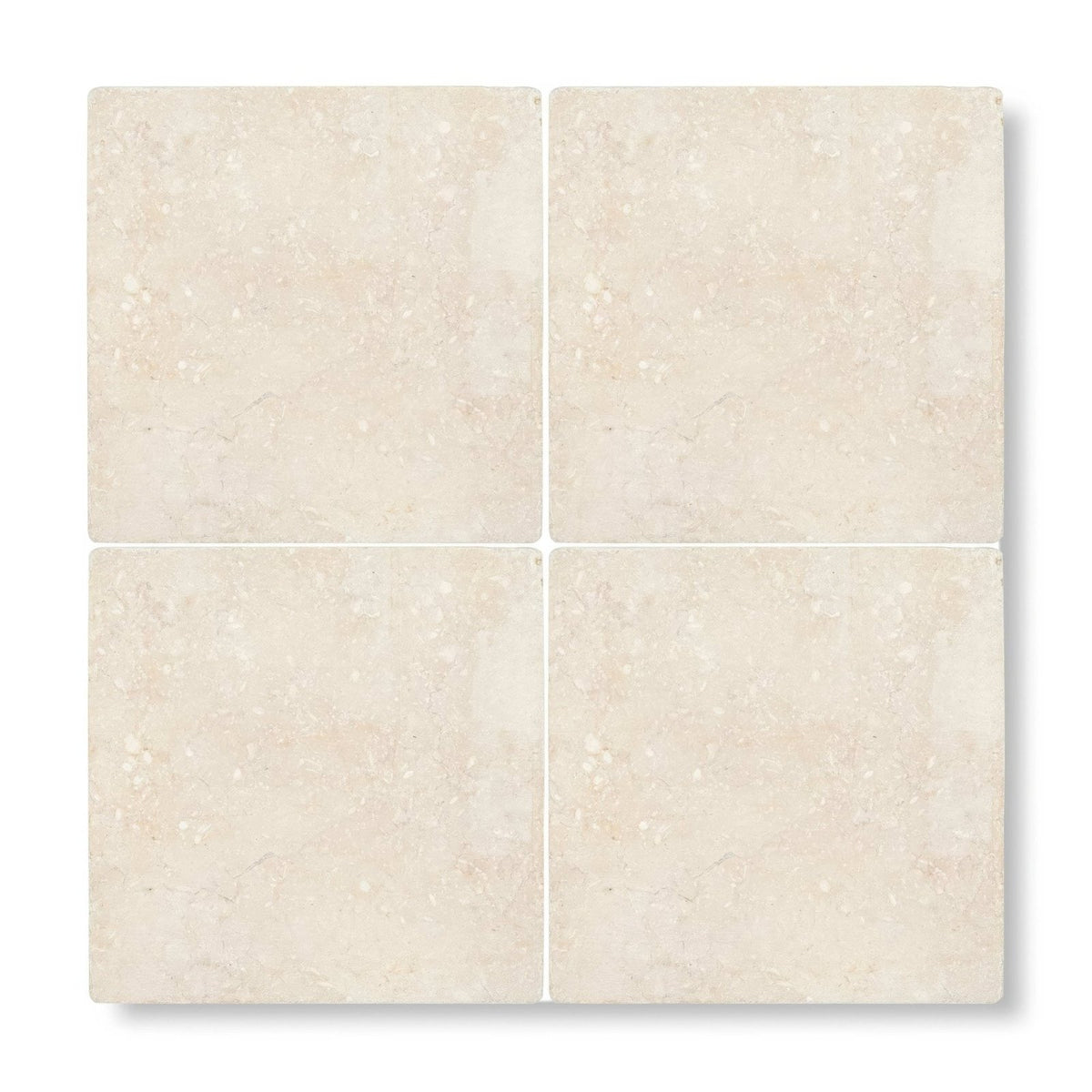 Four square beige stone tiles with natural textured surface temple ezra 30 x 30cm tumbled finish