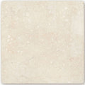 Temple Ezra 30 x 30cm tumbled cream-colored travertine tile with natural speckled texture and subtle veining