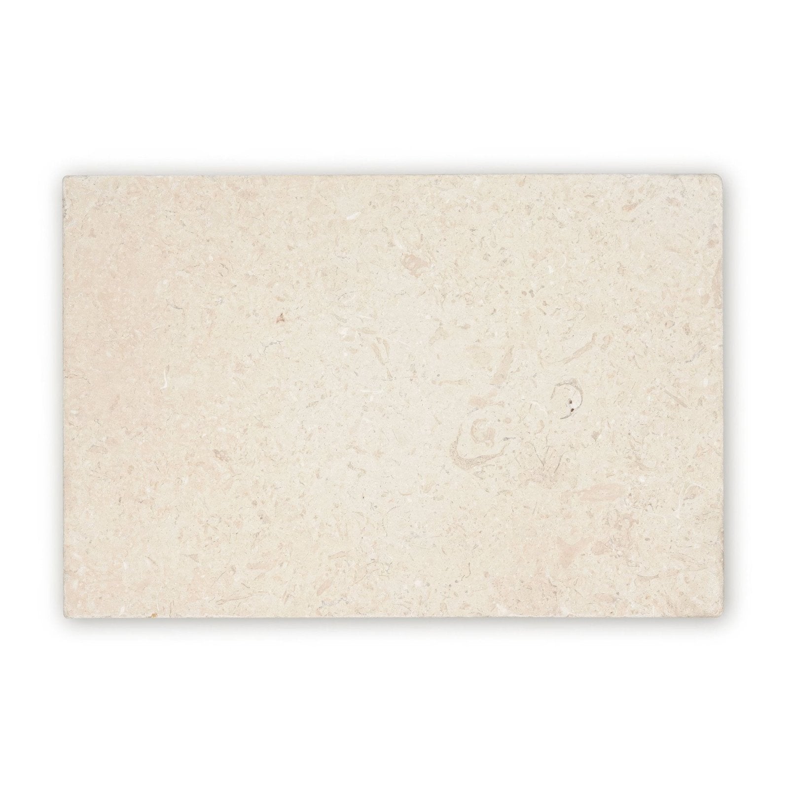 Temple Ezra 60 x 40cm tumbled cream-colored rectangular stone tile with natural textured surface and subtle veining