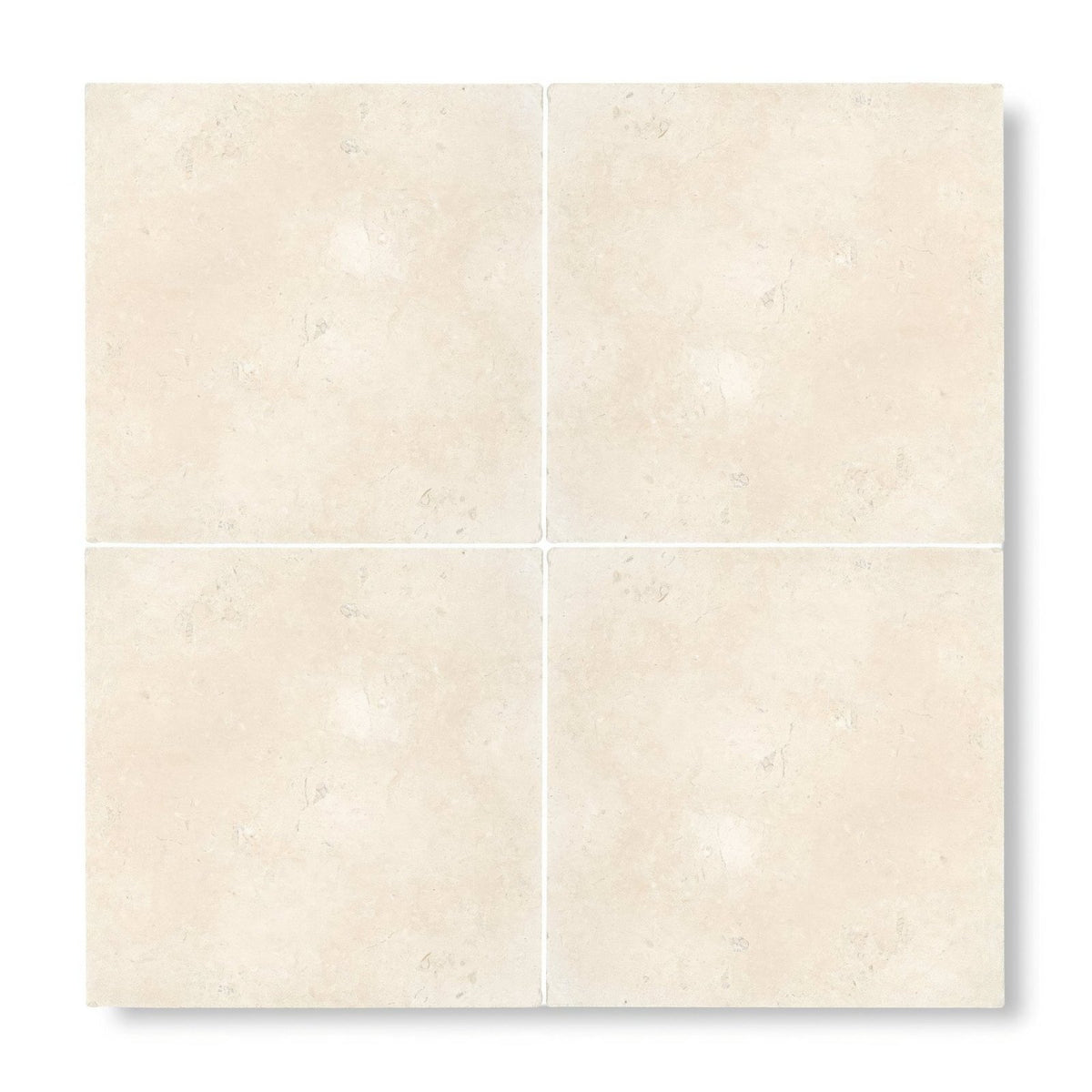 Beige stone temple ezra 60 x 60cm tumbled tiles with subtle natural veining and a matte finish