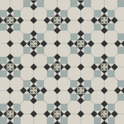 Tenby Black, Dover White & Grey with Cardigan drop - in