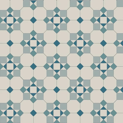 Dover White, Pugin Blue, Grey & Blue