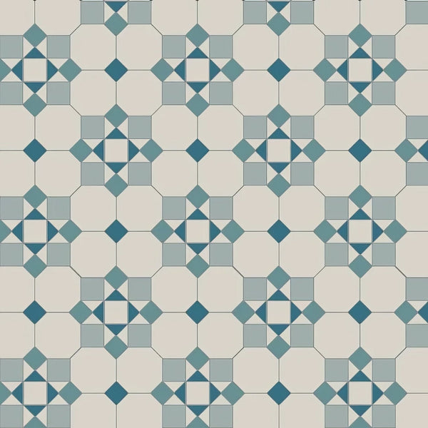 Dover White, Pugin Blue, Grey & Blue