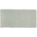Light gray rectangular memory foam mattress topper half tile tern with subtle textured surface pattern