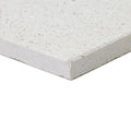 Terrazzo angelo base white speckled quartz countertop tile with smooth polished surface and subtle gray flecks