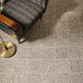Speckled gray terrazzo floor tiles with subtle textured finish in terrazzo marini base design