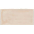 Cream-colored rectangular ceramic Thebes brick tile with smooth slightly glossy finish ideal for wall or floor use