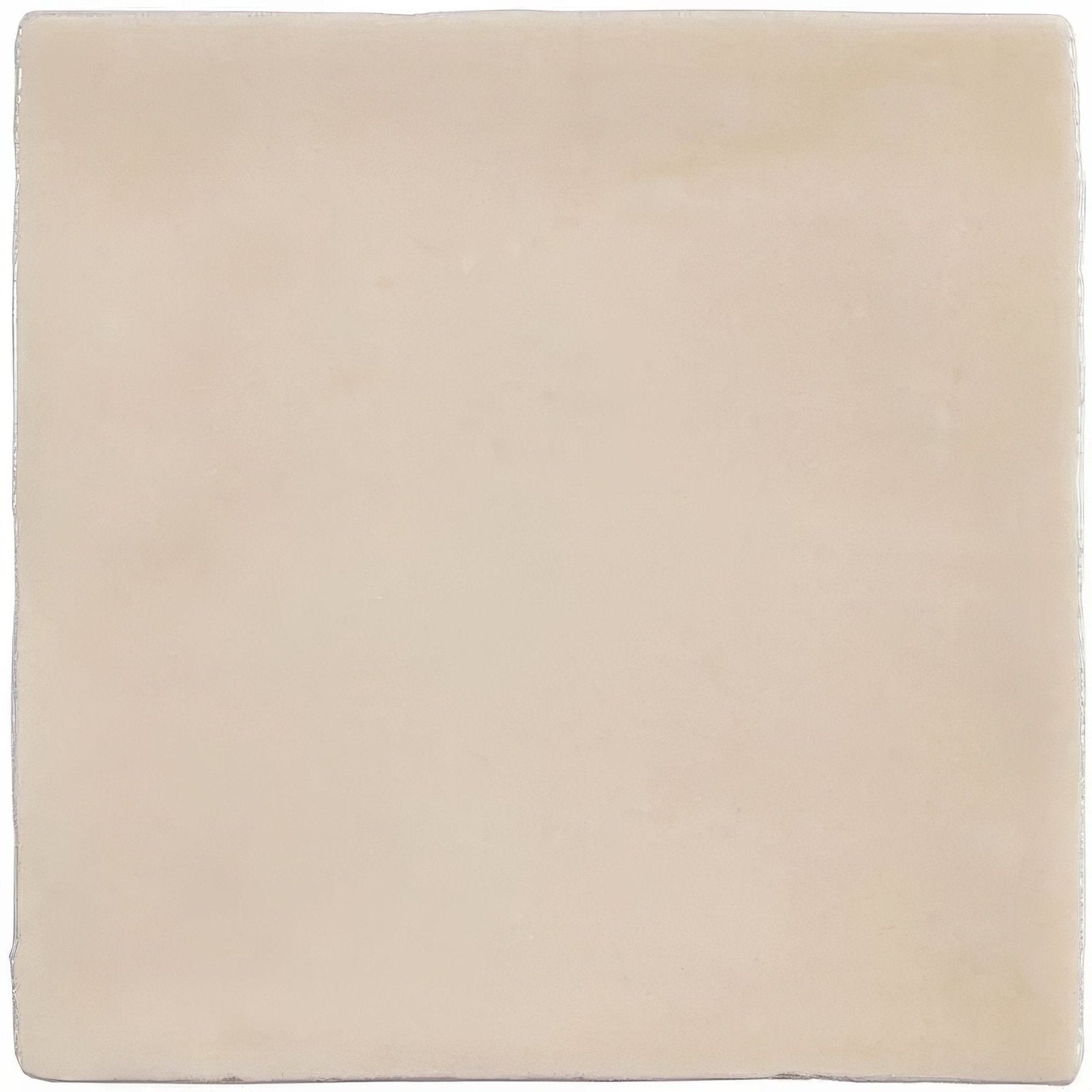 Beige square ceramic thebes field tile with smooth slightly glossy finish for indoor flooring and wall applications