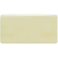 Cream-colored rectangular ceramic tile thyme half tile with smooth glossy finish for wall and backsplash use