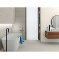 Modern freestanding bathtub tívoli 1828 grey matt with sleek white ceramic finish and minimalist black faucet
