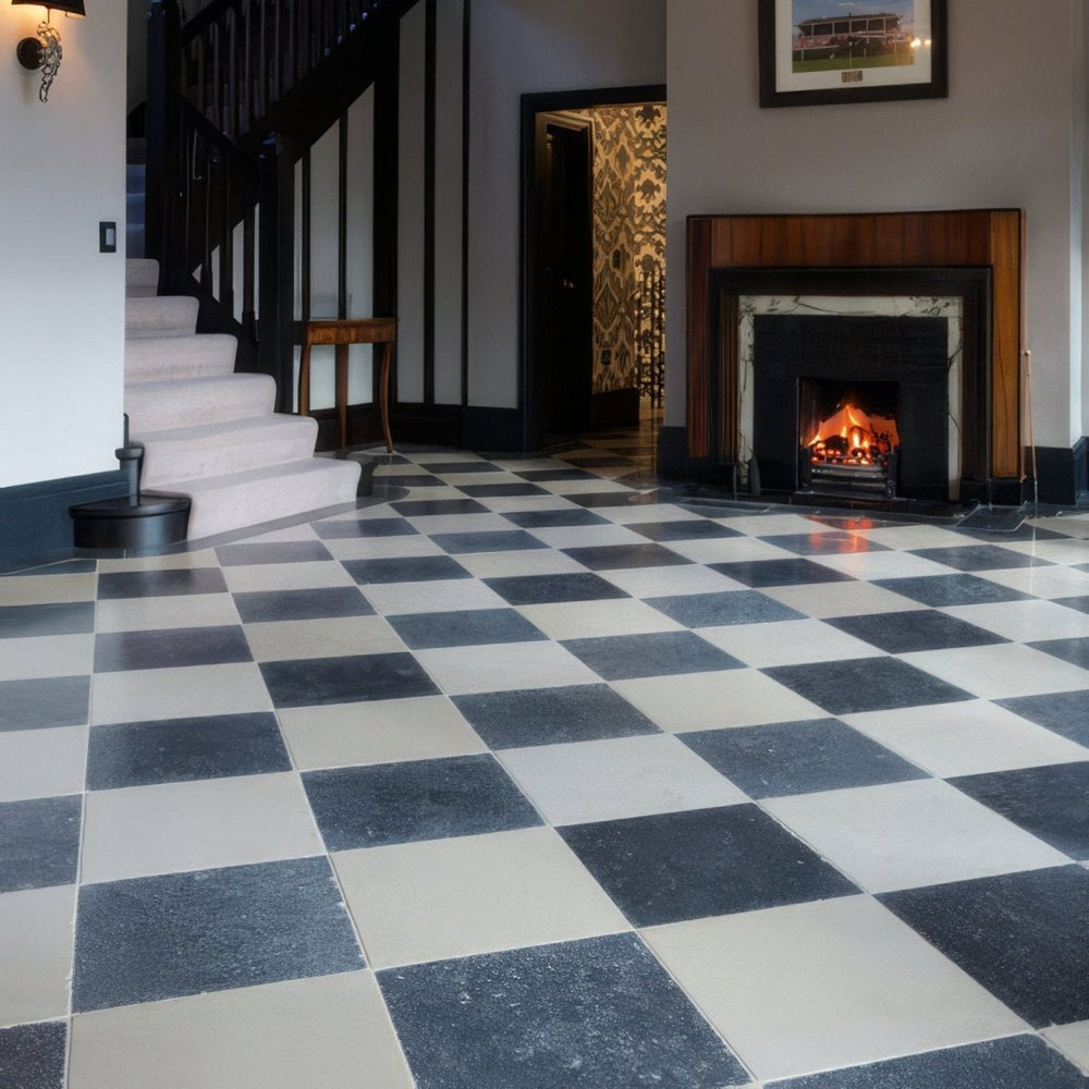 Tora Blue Limestone Tumbled Finish