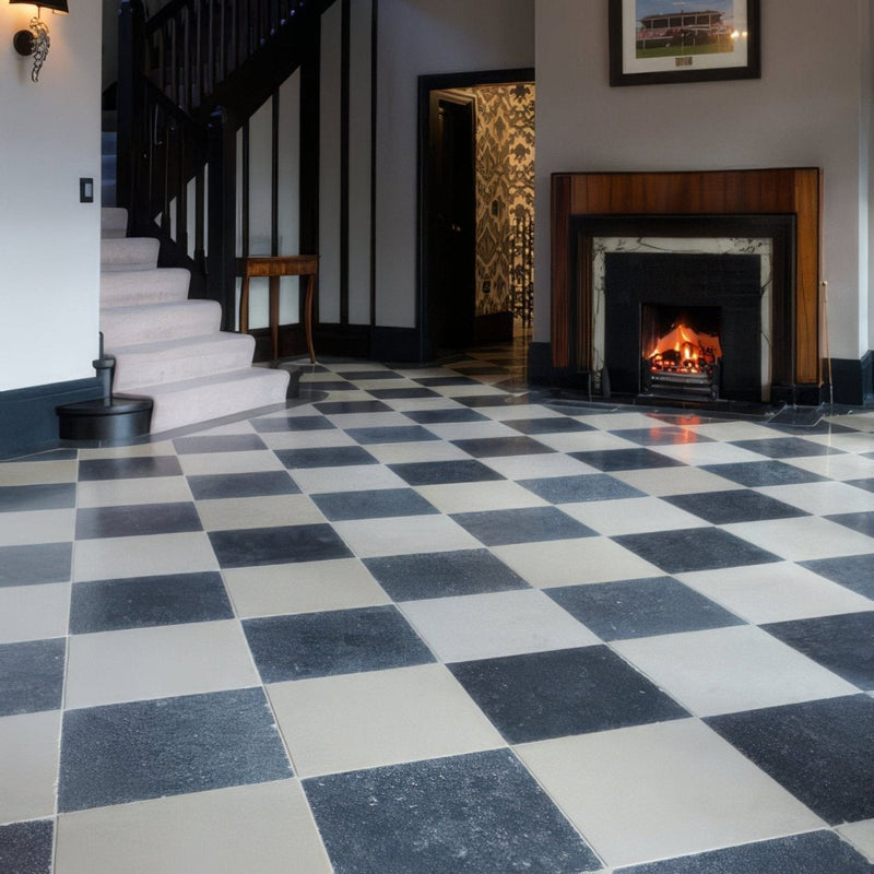 Tora Blue Limestone Tumbled Finish