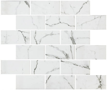 Torcello White Brickbond Recycled Glass