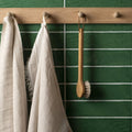 Tourmaline Large Brick Tile in a bathroom setting