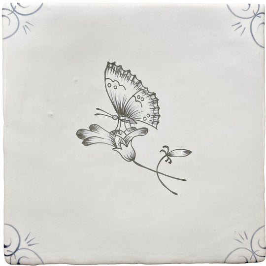 Traditional English Delft Butterfly 2 - alternate view