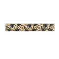 Trailing Ivy, Blue Classical Decorative Border on County White