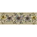 Trailing Periwinkle Blue Classical Decorative Border on County White