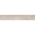 Light gray wood-effect laminate plank with subtle natural grain and faint knots from Tree-Charme White Matt collection
