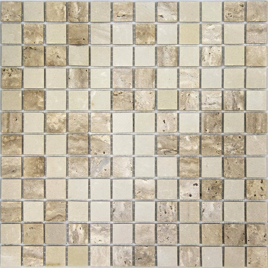 Trip Travertino Bottocino Mosaic - alternate view
